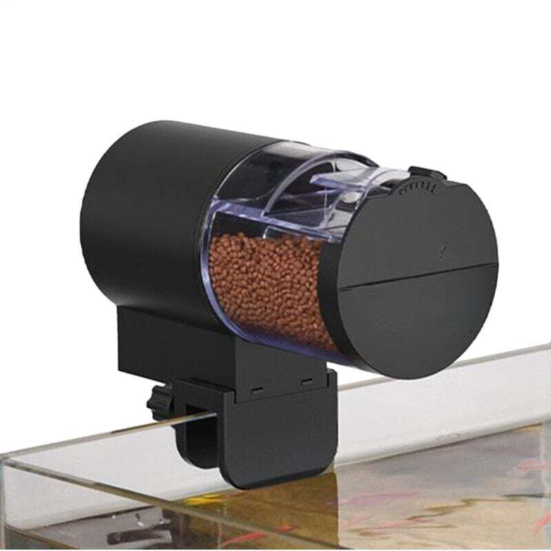 Automatischer Aquarienfutterautomat – 100 ml automatischer Fischfutterspender für Fische und Schildkröten, programmierbare Fütterung,