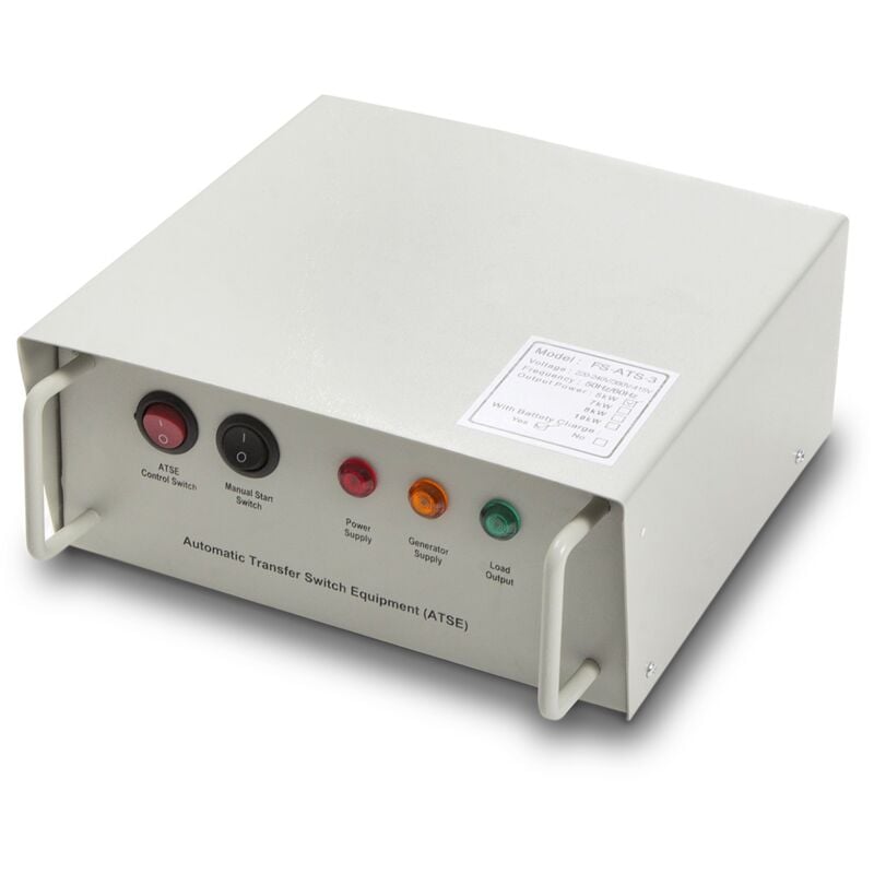 Automatischer Umschalter für Stromerzeuger, Leistungsschalter, 20A Strom, dreiphasig, Doppelspannung 200240V/380440V und 50Hz Frequenz - Greencut