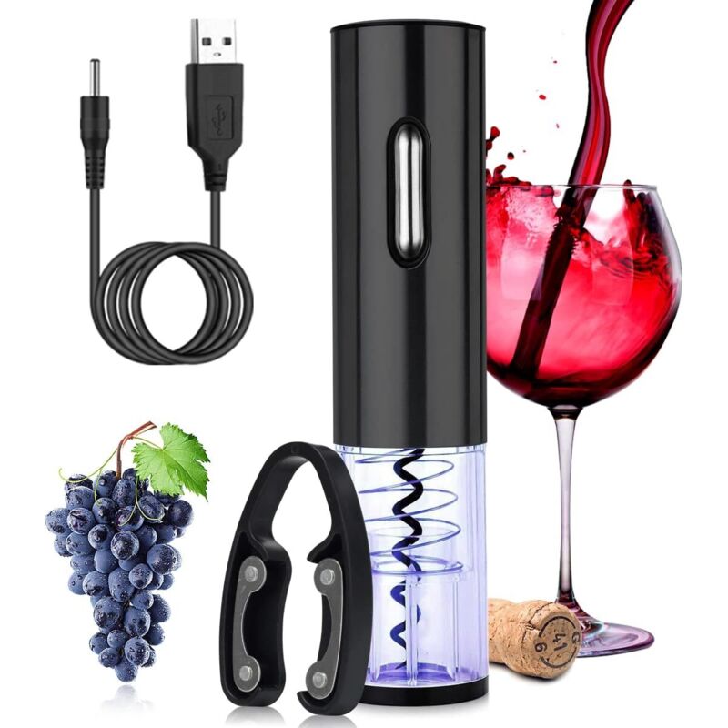 Automatischer Weinkorkenzieher, elektrischer Flaschenöffner mit Folienschneider