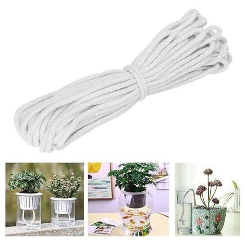 XVX - Automatisches Pflanzenbewässerungssystem, 20 m Dochtseil, starke Wasseraufnahme, selbstbewässernder Docht für Gärten, Körbe, Töpfe, Pflanzen