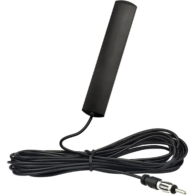 Autoradio-Antenne Sticky Breeze DIN-Stecker-Adapter mit 3 m Kabel, kompatibel mit Auto, lkw, Fahrzeug, suv, Jeep, fm, am, Radio, Verstärker, HD-Player