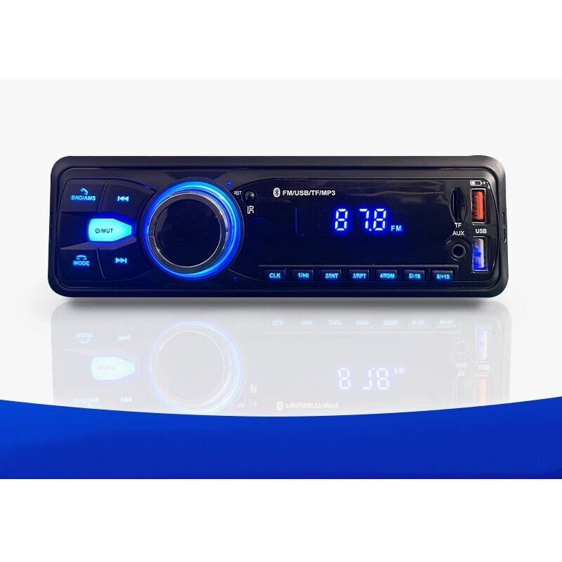 Bluetooth-Freisprecheinrichtung, Autoradio 5.0, FM-Radio, 1-DIN-Autoradio für 12-V-Fahrzeuge, unterstützt 2 USB-/AUX-/SD-/TF-/MP3-Anschlüsse,