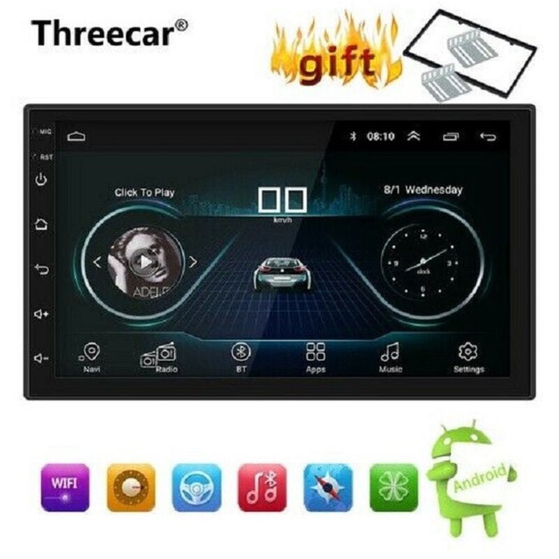 Trade Shop - doppel-din android 8.1 autoradio gps-navigator spiegellink bluetooth-stereo -