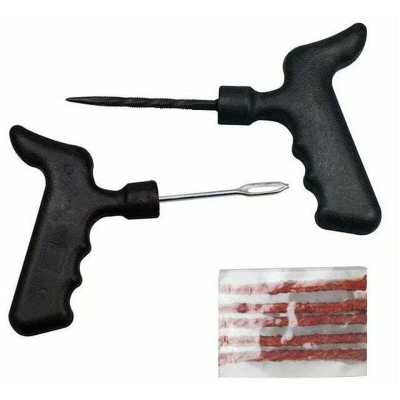 Jalleria - Autoreifen-Reparaturset, 7-teilig, Reparaturwerkzeug für Reifenpannen, Reparaturwerkzeuge für schlauchlose Reifen,