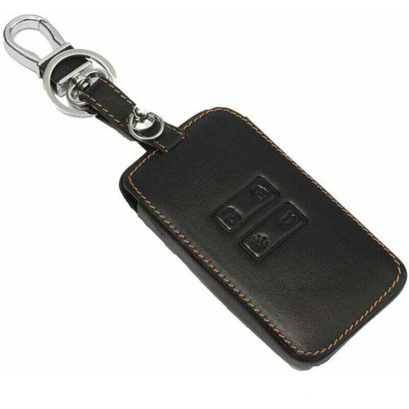 XVX - Custodia in pelle per chiave auto portachiavi per Renault Kadjar 4 pulsanti accessori di protezione della pelle (marrone)