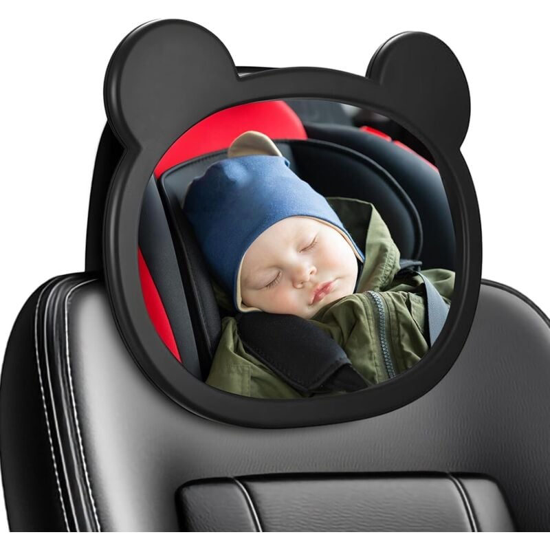Baby-Autospiegel, Universal-Baby-Autospiegel, Baby-Autositzspiegel, 360 ° verstellbare Drehung, Sicherheitsspiegel für den Auto-Rücksitz mit