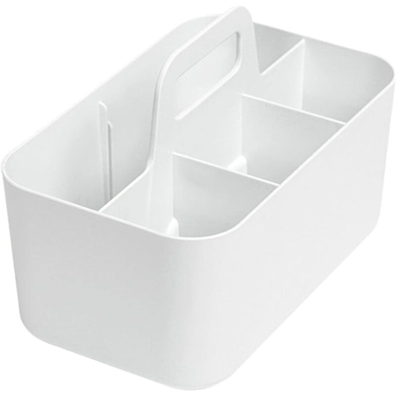 Baby-Badeutensilien-Aufbewahrungsbox, Aufbewahrungskorb für Babyzimmer, Duschkorb mit Trennfächern, mit Griff, geeignet zur Aufbewahrung von Seife,