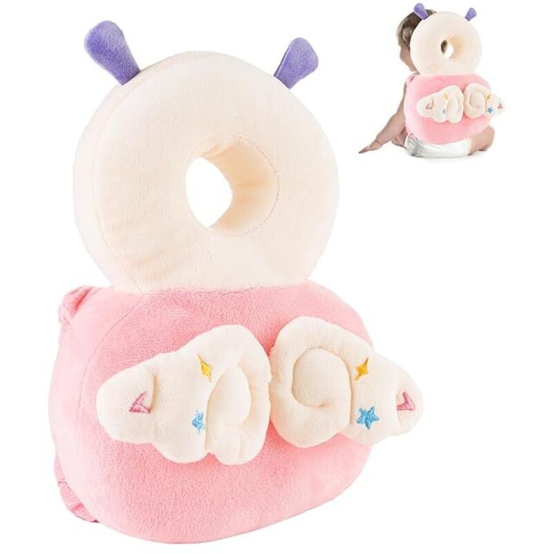 Baby Kopf Protektor Rucksack, Kleinkind Kleinkind Kopf Protektor, Kleinkind Kopf Protektor gepolsterter Rucksack Elastische Träger Tragen (Fee)