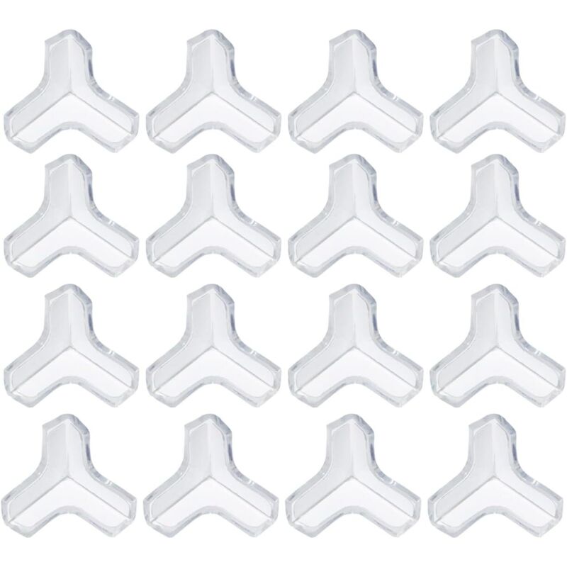 Baby Tischeckenschutz, 16 Stück Transparenter Ecken-Möbelschutz, Starke Transparente Haftung, Tischeckenschutz, Geeignet für Kinderbetten, Kamin,