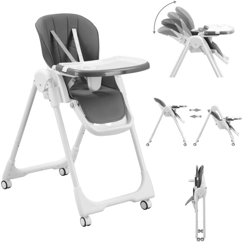 Baby Vivo - Design Kinderhochstuhl aus Kunststoff - Tippy in Stardust