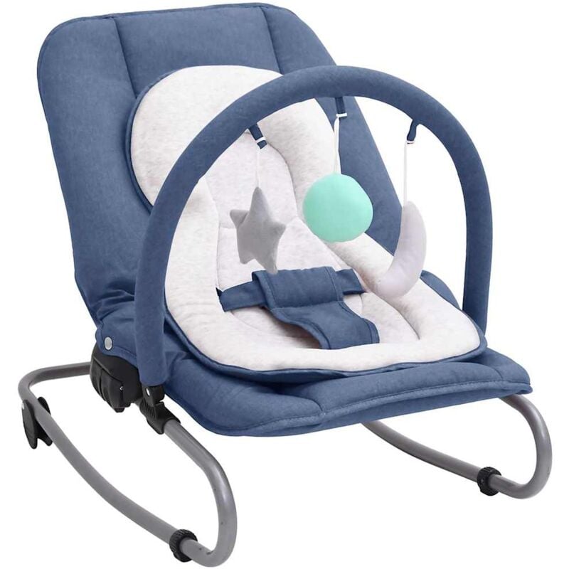 Babywippe Marineblau Stahl Vidaxl