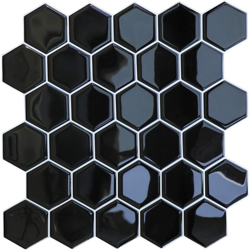 Memkey - Backsplash selbstklebende Küche, Fliesenaufkleber für Badezimmer, wasserfeste selbstklebende Fliesen, dekorative Wandaufkleber, Fliesen, 4