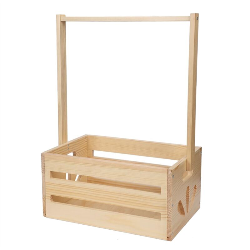 Tlily - Badekorb aus Holz mit Griff, Aufbewahrungsbox für Babykleidung und Spielzeug, geeignet für schwangere, neue Eltern