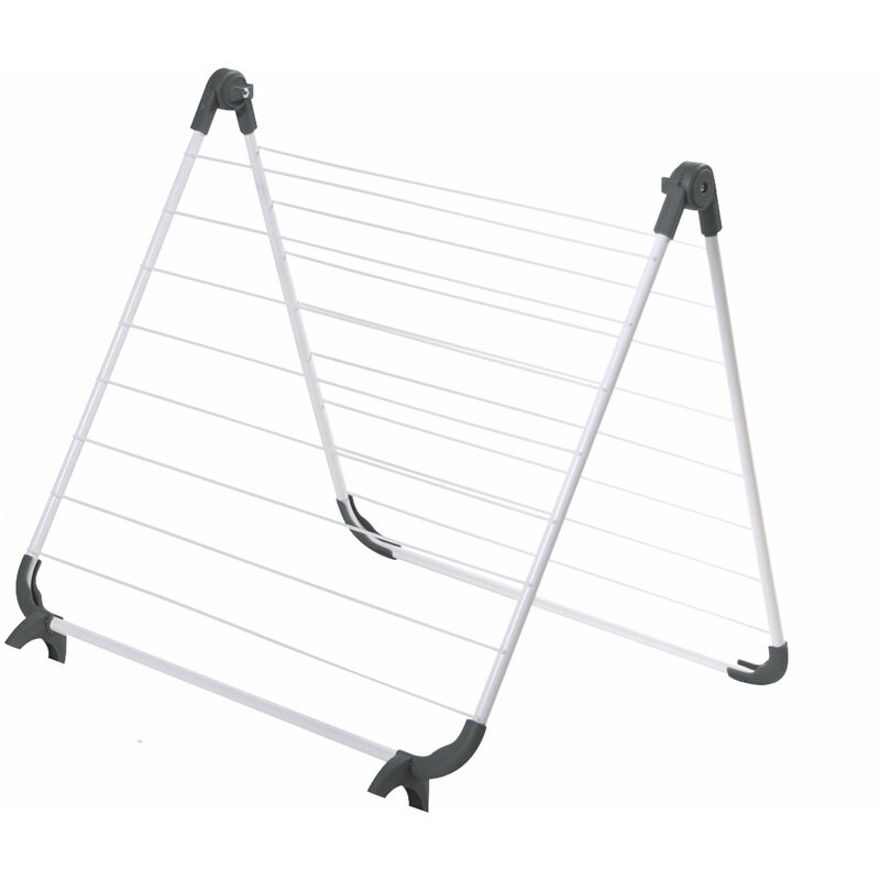 Badewannen Wäscheständer weiß-grau - 10 m Trockenlänge - Badewanne Rand Wäsche Trockner