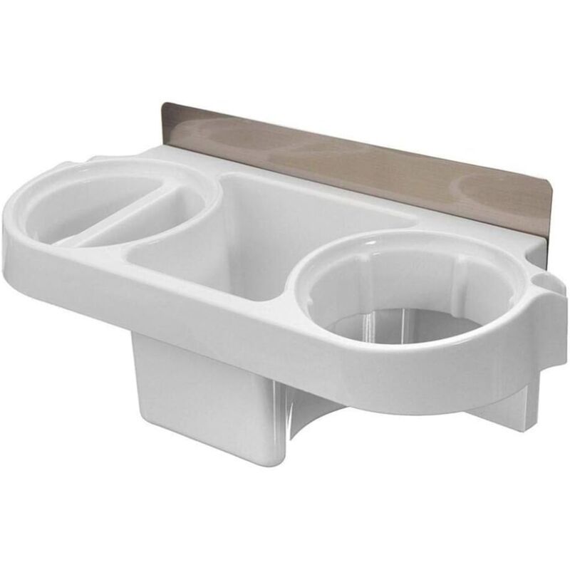 Cyslmuk - Badezimmer Kammhalter Haartrocknerhalter Wandhalterung Selbstklebender Haarglätter-Organizer Selbstklebendes Föhngestell