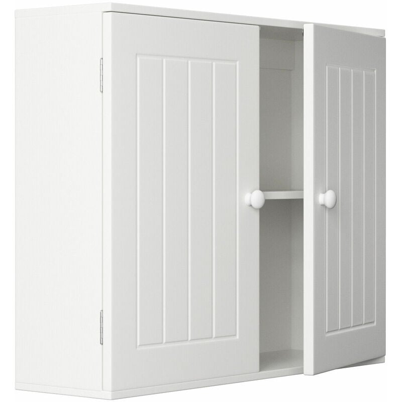 Dayplus - Badezimmer Wand Kabinett Medizin Kabinett Speicher Organiser Schrank, mit 2 Türen