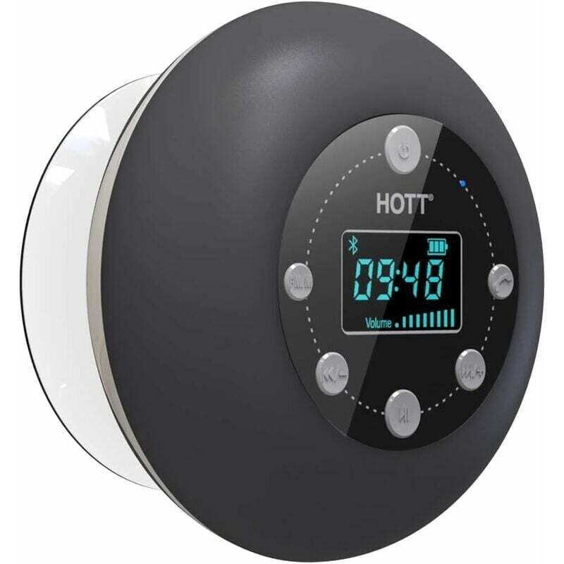 Badezimmerradio und Lautsprecher - Bluetooth 5.0 Duschradio, wasserdichter Lautsprecher, kabellose Badezimmermusik -