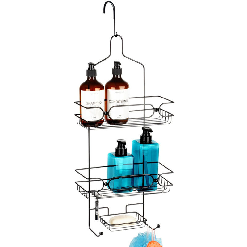 Badezimmerregal zum Aufhängen am Glas einer Duschkabine oder Kosmetik