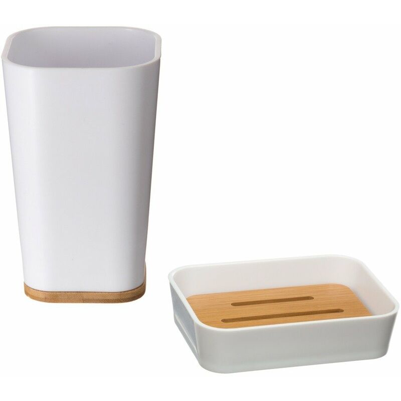 5five Simply Smart - Badezimmerzubehör, Behälter für Zahnbürsten und Seifenschalen - 5five Simple Smart