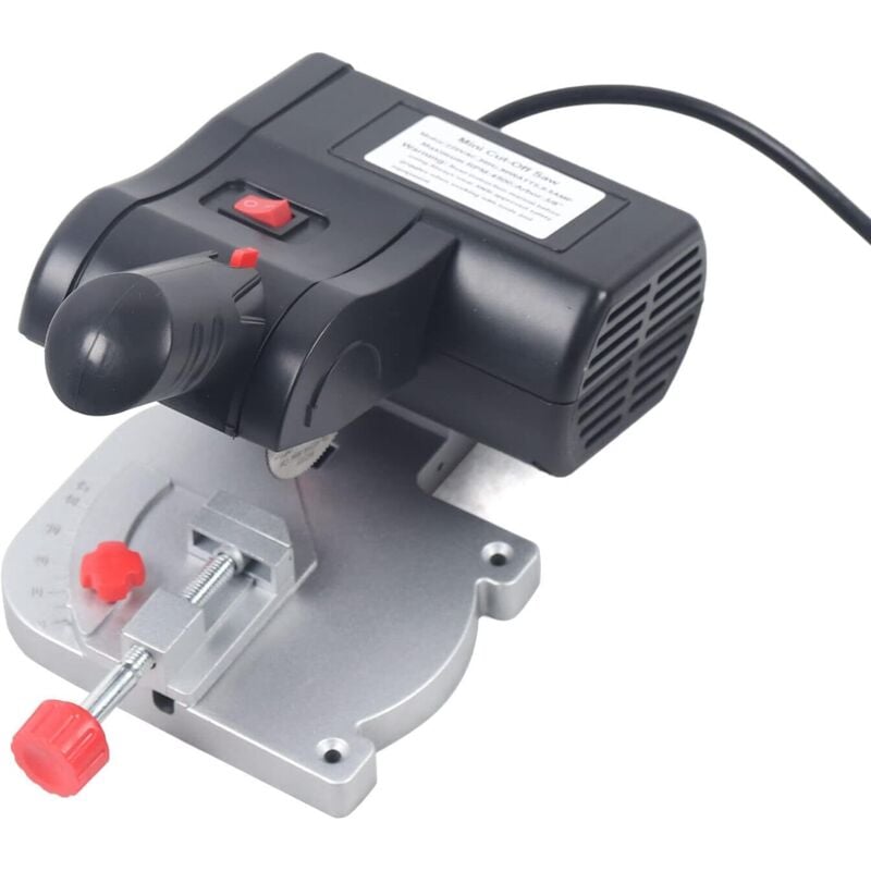 Elektrische Kapp- und Gehrungssäge 90 w 4500 U/min zum Schneiden von Holz und Metall, 45°-Schnitt, Mini-Schnitt, Kapp- und Gehrungssäge mit Metall