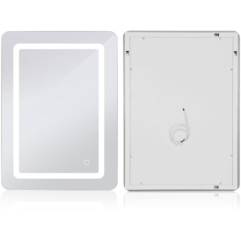 Badspiegel mit Beleuchtung,Badezimmerspiegel mit Beleuchtung LED Touch 500700 9W