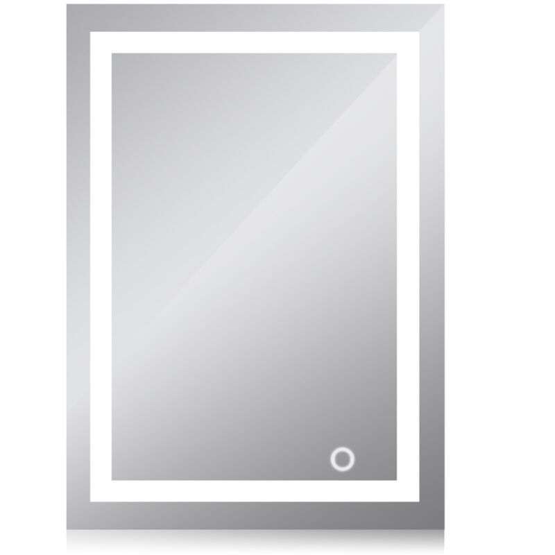 Skecten - Badspiegel mit Beleuchtung,Badezimmerspiegel mit Beleuchtung led Touch (50x70cm)