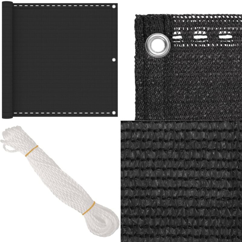 Vidaxl - Balkon-Sichtschutz Anthrazit 90x300 cm hdpe - Balkon Sichtschutz - hdpe Schirm - Sonnenschutz Balkon - Windsack - Privacy Screen Balcony