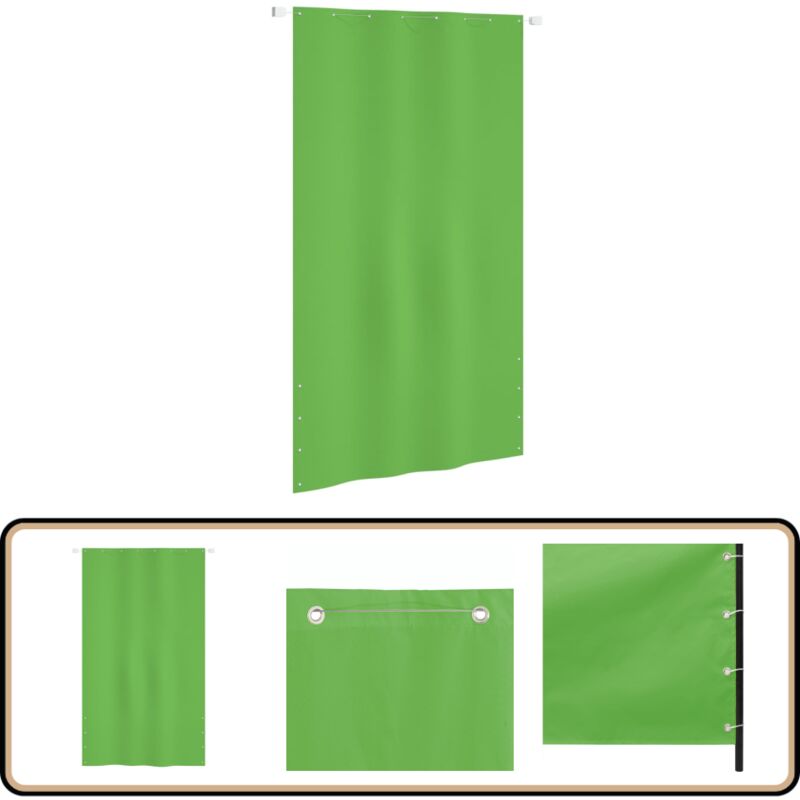 Vidaxl - Balkon-Sichtschutz Hellgrün 140x240 cm Oxford-Gewebe - Balkon Sichtschutz - Sonnenschutz Für Balkon - Gartensichtschutz - uv Schutz