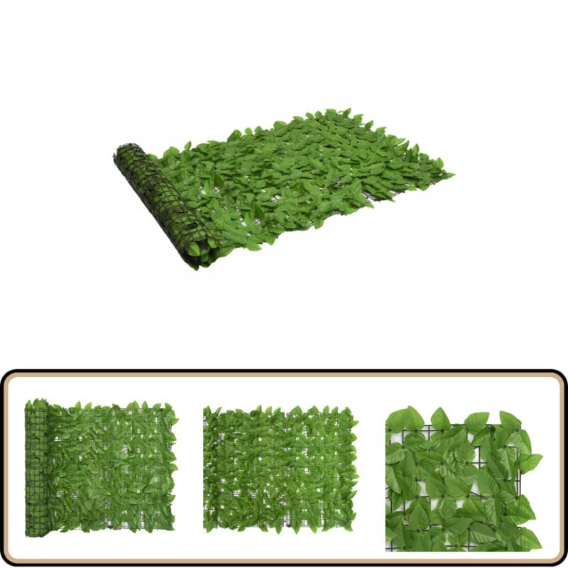 Vidaxl - Balkon-Sichtschutz mit Grünen Blättern 200x100 cm - Balkon Sichtschutz - Blätter Sichtschutz - Garten Sichtschutz - Privatsphäre Schutz