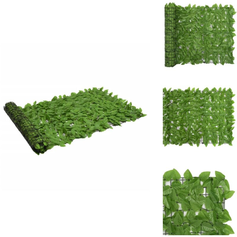 Vidaxl - Balkon-Sichtschutz mit Grünen Blättern 200x100 cm - Balkon Sichtschutz - Blätter Sichtschutz - Garten Sichtschutz - Privatsphäre Schutz