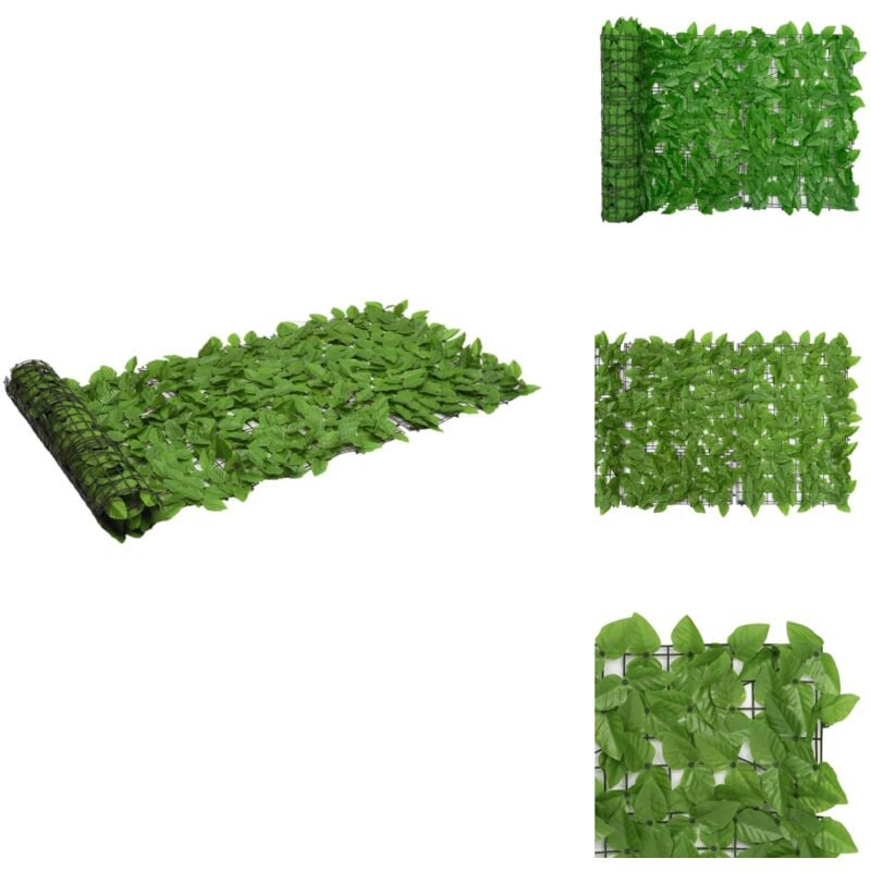 Vidaxl - Balkon-Sichtschutz mit Grünen Blättern 200x75 cm - Balkon Sichtschutz - Privatsphäre - Gartendeko - Pflanzenvorhang - Windschutz