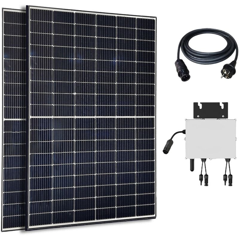 Jet-line - Balkonsolaranlage 830W Module 800W/600W Wechselrichter drosselbar App