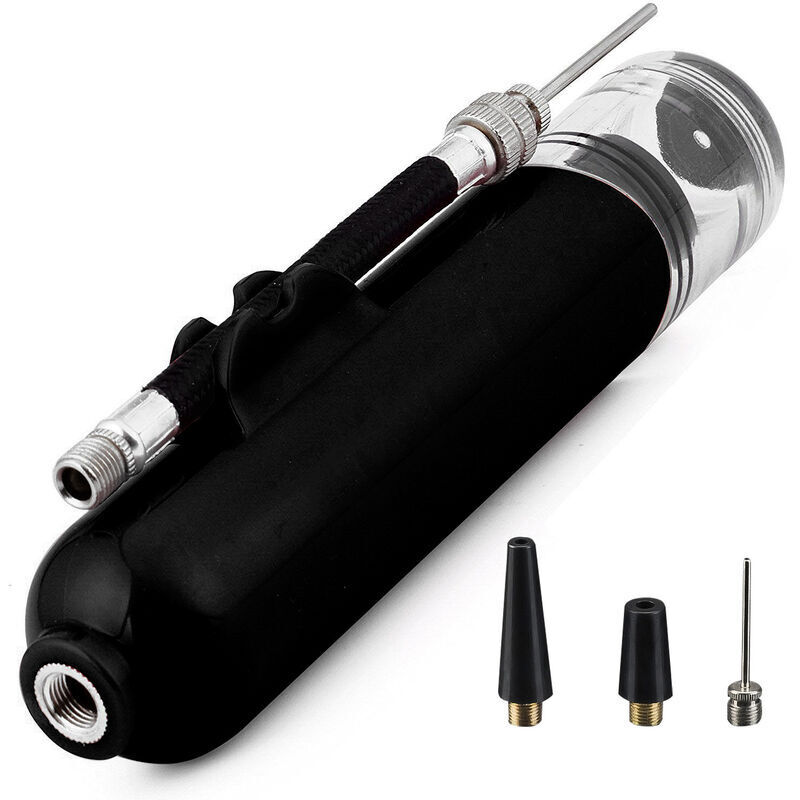 Ballpumpe, Dual-Action-Luftpumpe mit 1 Nadel und 2 Düsen, geeignet für Fußball, Basketball, Volleyball, Fußball, Fahrrad