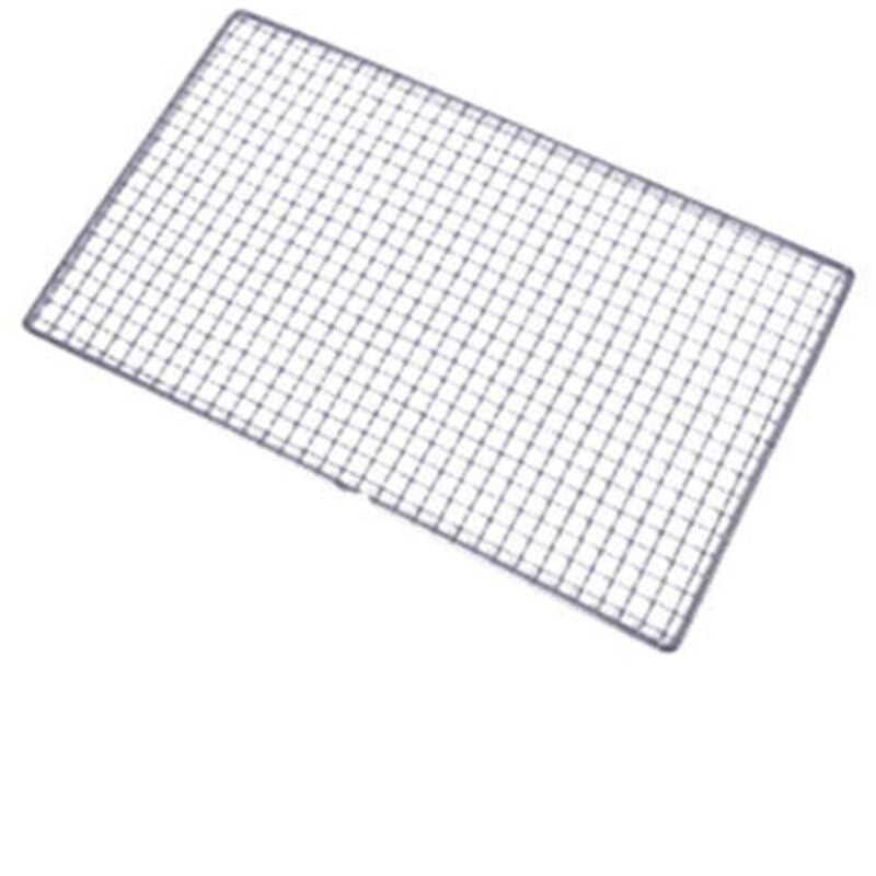 Barbecue-Grill, Edelstahl-Grill, Grill, Ersatzgrill, Camping, Outdoor-Grill, Picknick-Werkzeug (Maße: 26 x 44 cm)