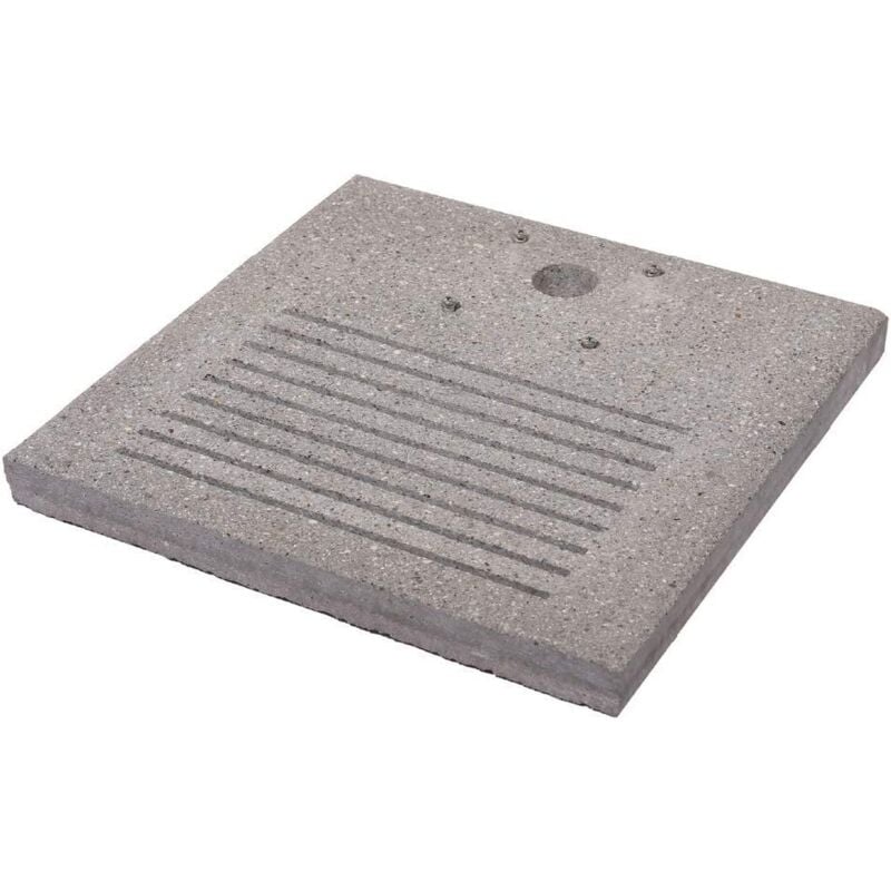 Bel-fer - Quadratischer Sockel aus Beton 40x40 cm mit Schlitz für die Entwässerung von Brunnen