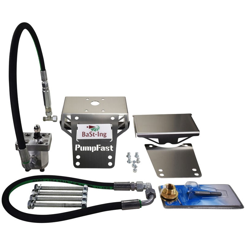 Bast-ing - PumpFast Anhängerpumpen-Set Chapel-Pumpe mit rundem Kunststofftank / für Akkuschrauber-Betrieb