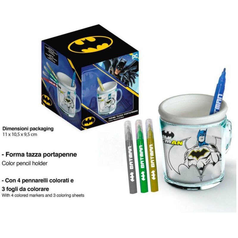 Trade Shop Traesio - Trade Shop - malen stifte becher batman superhelden marker halter farben -