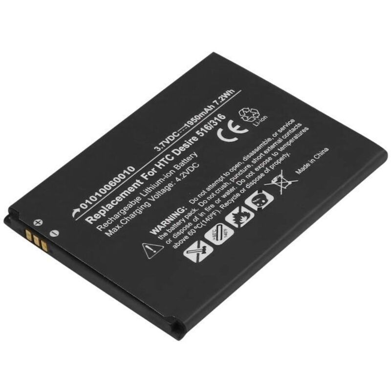 Akku - AVIZAR - HTC Desire 516 - 3.7V - 1950mAh - Schwarz