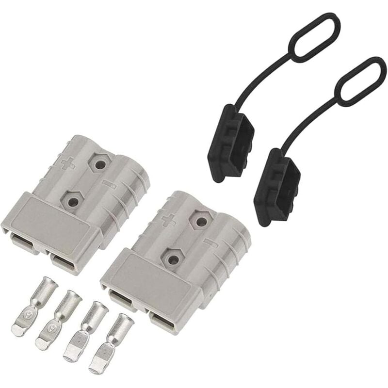 Bluedeer - Batterieanschluss 50A Stecker, 50A 600V Anhängerkupplung für Seilwinde, Quick Connect Batterie Akku Steckverbinder Schnellanschluss