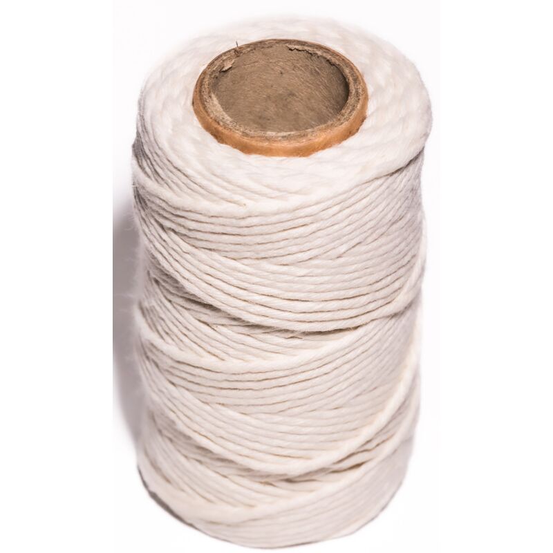 Baumwollgarn 2 mm, weiß, dekorativ, naturfarben, für Makramee-Geschenke