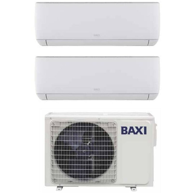 Dual Split Inverter Klimagerät Serie Astra 7+7 mit LSGT40-2M R-32 Wi-Fi Optional 7000+7000 - Neu - Baxi