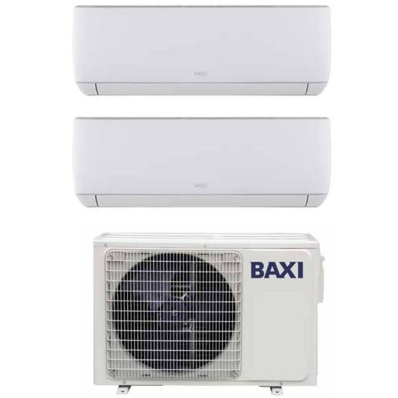 Dual Split Inverter Klimagerät Serie Astra 9+12 mit LSGT50-2M R-32 Wi-Fi Optional 9000+12000 - Neu - Baxi