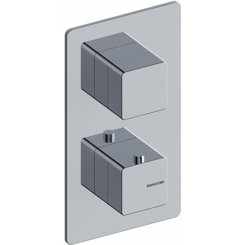 Bb cubo Unterputz 2-3-Wege-Duschbrausebatterie mit Thermostat, chrom