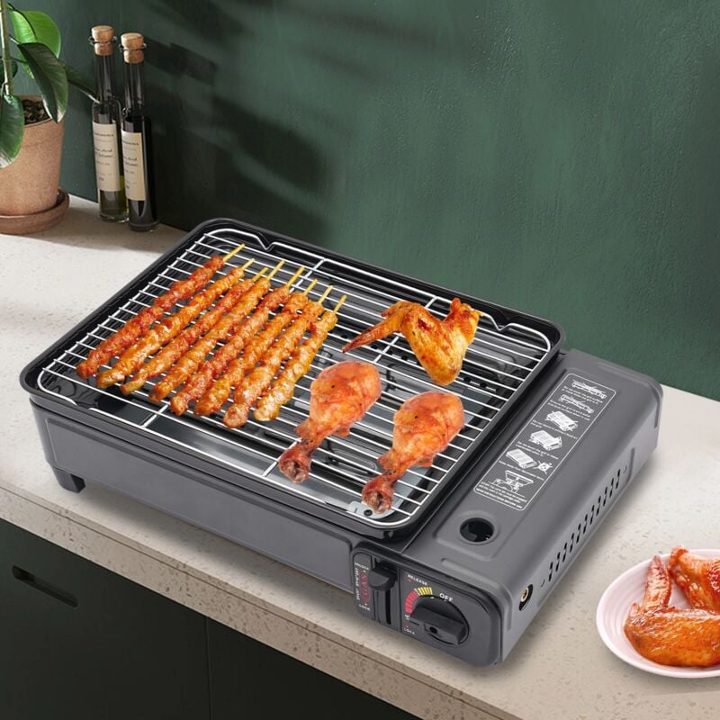 BBQ Grill Tragbarer Grill Camping Gasherd Barbecue Butan Griller Grillkocher