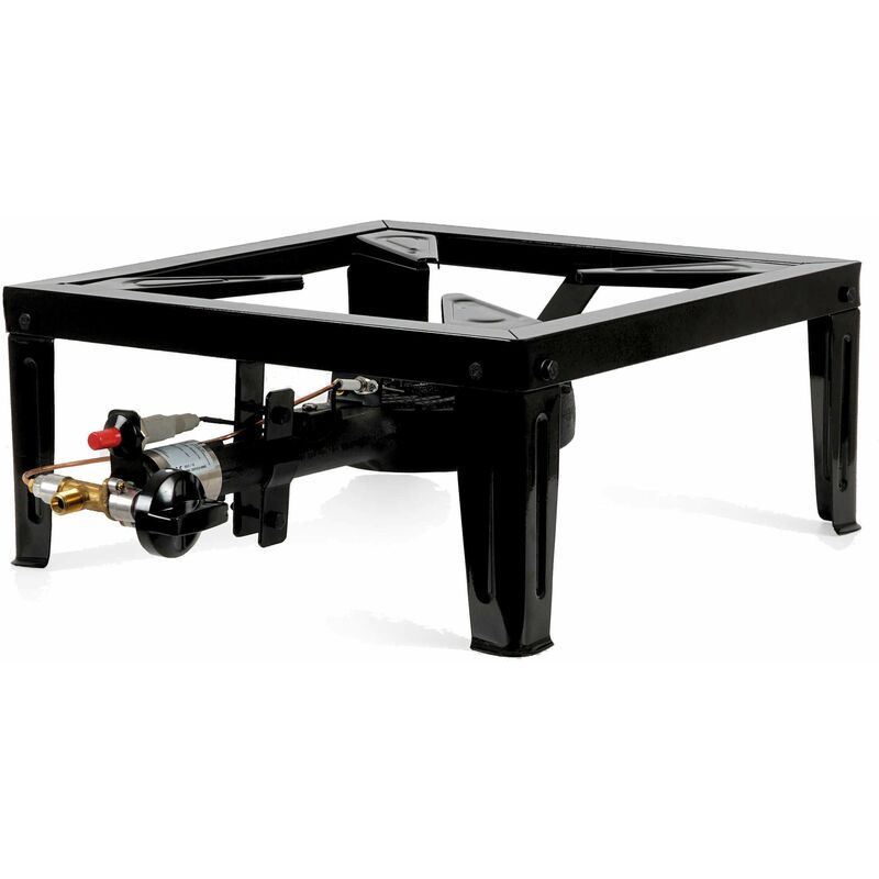 Gusseisen Gaskocher, 1-Ring-Gasbrenner 55 x 40 x 18,5 cm, 10,5 kW, Hockerkocher, Gasbrenner - Bbq-toro