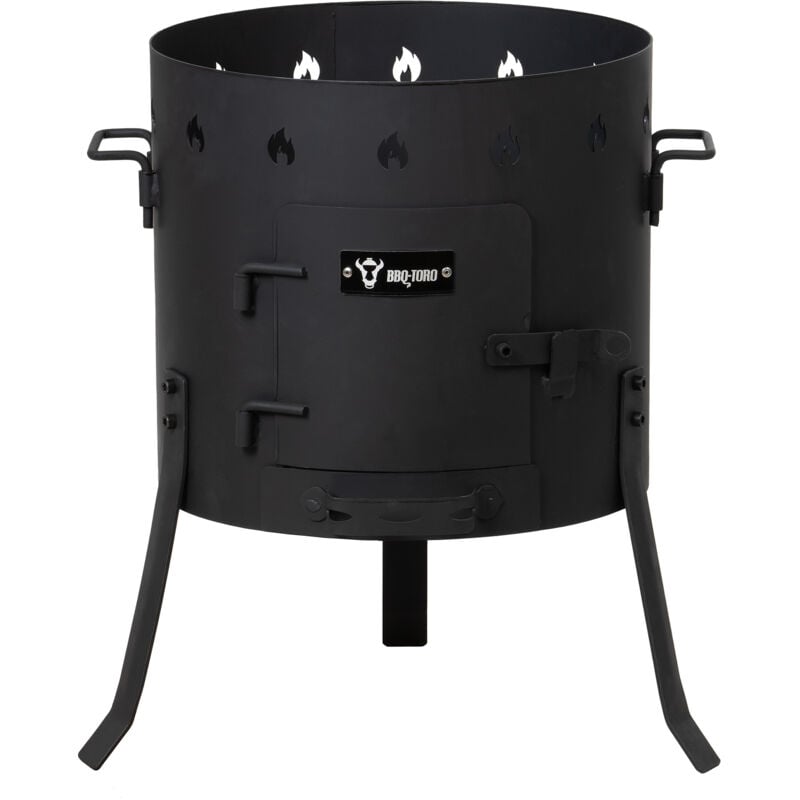 Kazan Ofen ø 40 cm, Gulaschkessel, Feuerkessel, Outdoor Ofen, Utschak, Eintopfofen - Bbq-toro