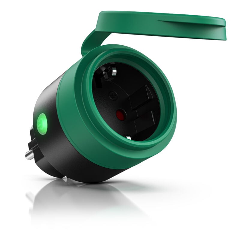 Wlan Steckdose Outdoor - Sprachsteuerung via Alexa oder Google Home - 2,4 Ghz WiFi - 3600 w - Smart Plug WiFi Steuerung per App Smart Life - Bearware