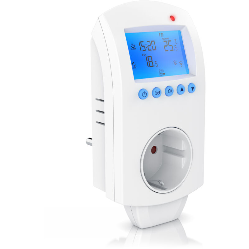 Wlan Thermostat Steckdose - Steckdosenthermostat - WiFi Smart Life, tuya - für Heizgeräte - mit Share-Funktion - 5°-35°C - Bearware