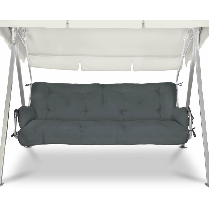 Hollywoodschaukel Auflagenset Flair hs Graphitgrau - Beautissu