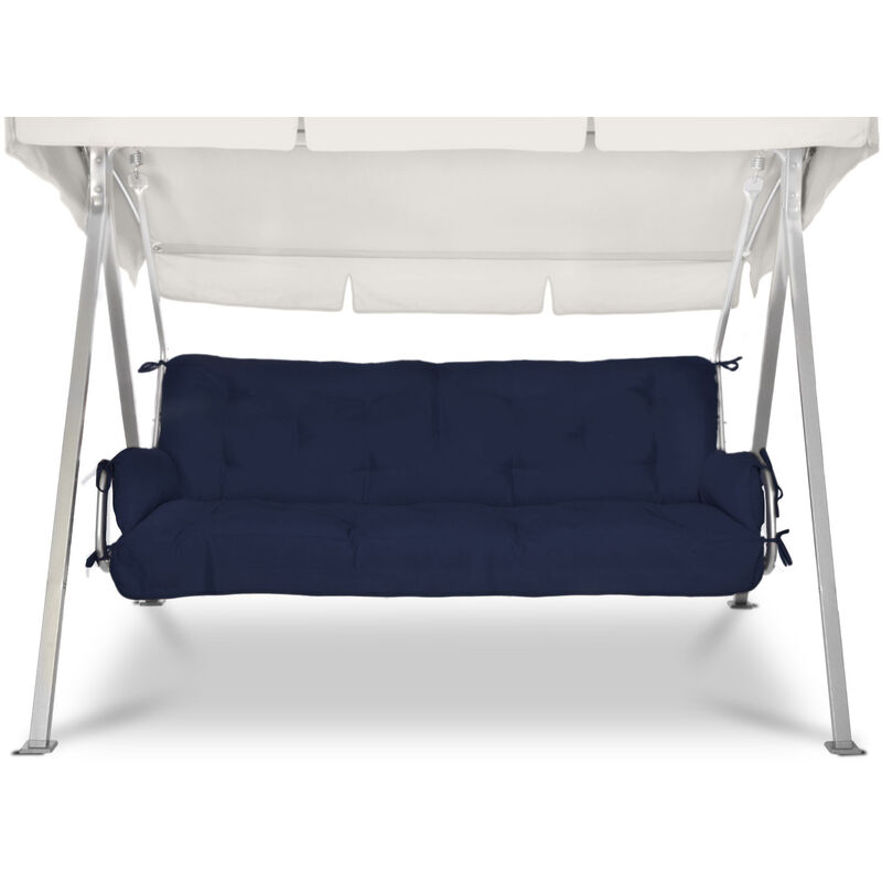 Hollywoodschaukel Auflagenset Flair hs Dunkelblau - Beautissu